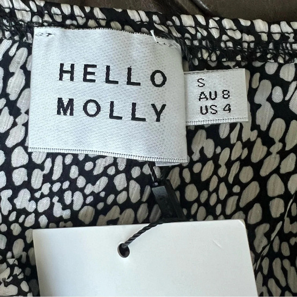 HELLO MOLLY Don’t Think About It MIDI slip DRESS SPAGHETTI STRAP Y2K polka dot - Picture 12 of 16